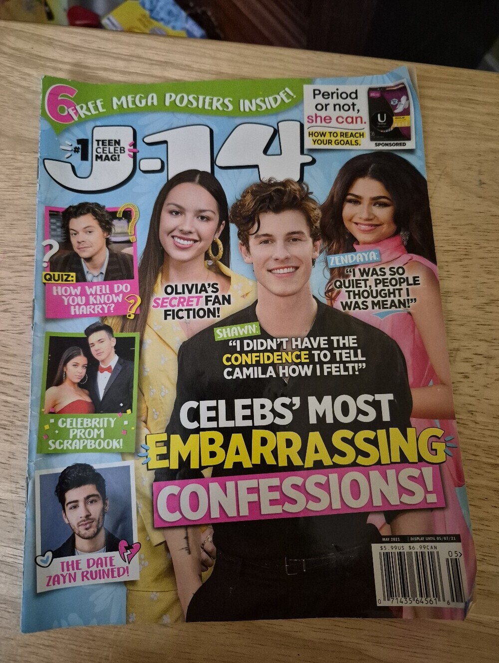 4/20$ J14 May 2021 Celebs Most Embarrassing Confessions Magazine